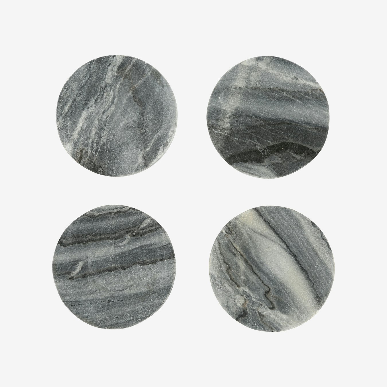 Grey Marble Coasters (set of 4) by Sir/Madam Fy